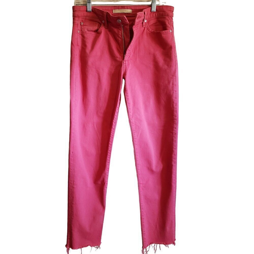 Joes Jeans Womens Size 29 Pomegranate The Milla High Rise Straight Ankle Denim - Picture 3 of 16